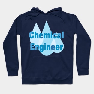 Chemical Engineer Blue Drops Hoodie